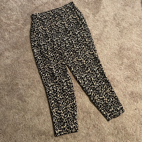 J crew leopard crop Jamie pants 2